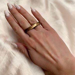 Brass two finger ring